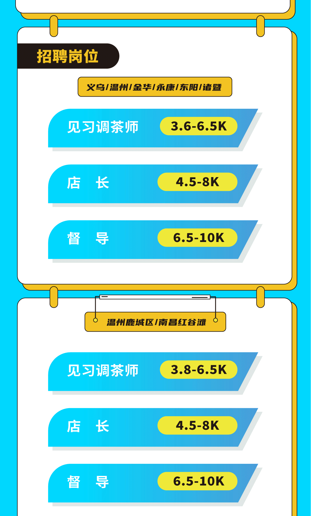 恒耀奶茶招聘